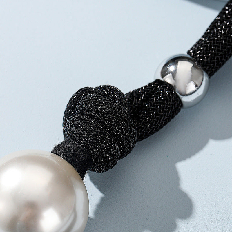 Venta al por mayor Collar De Perlas Grandes De Doble Capa